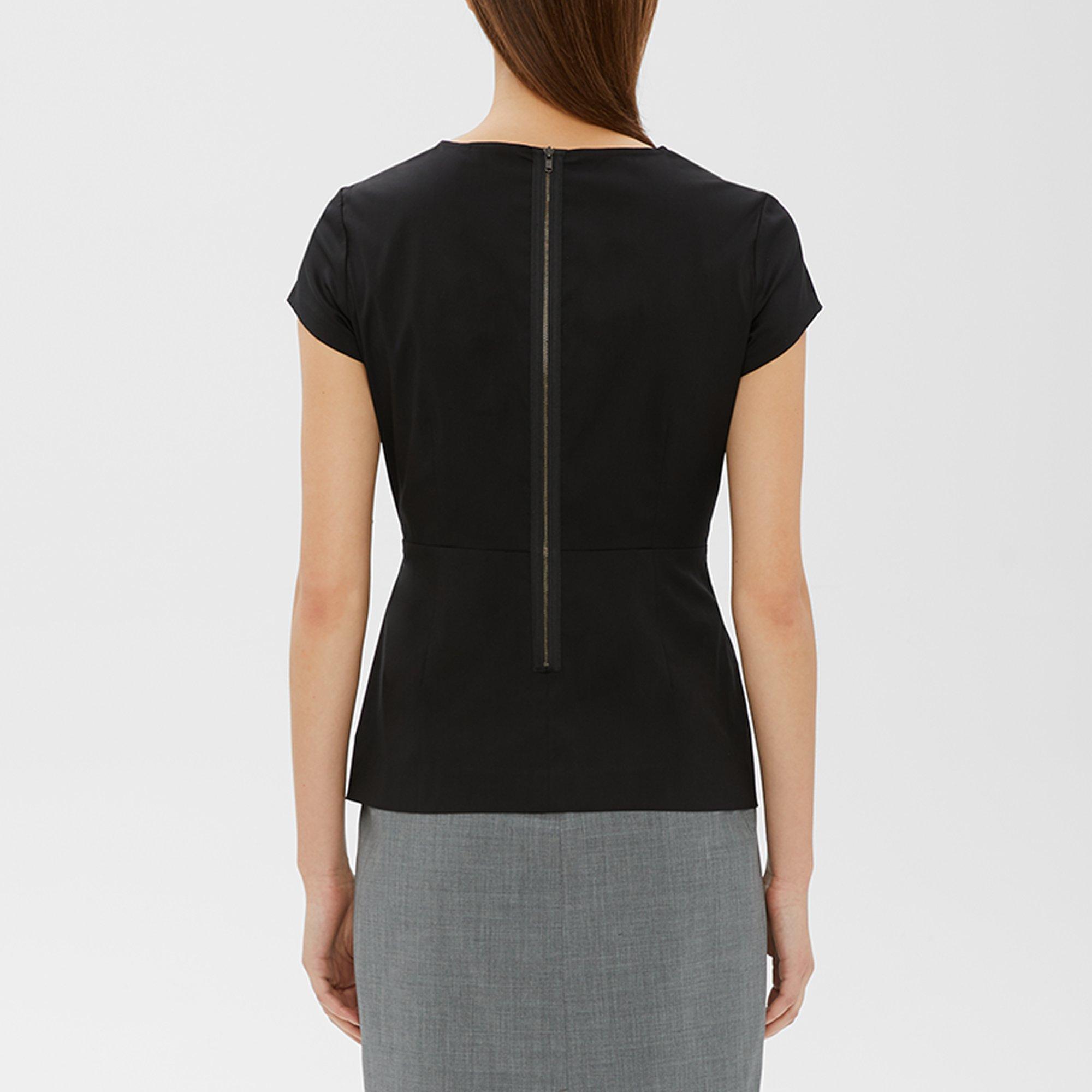 theory peplum top