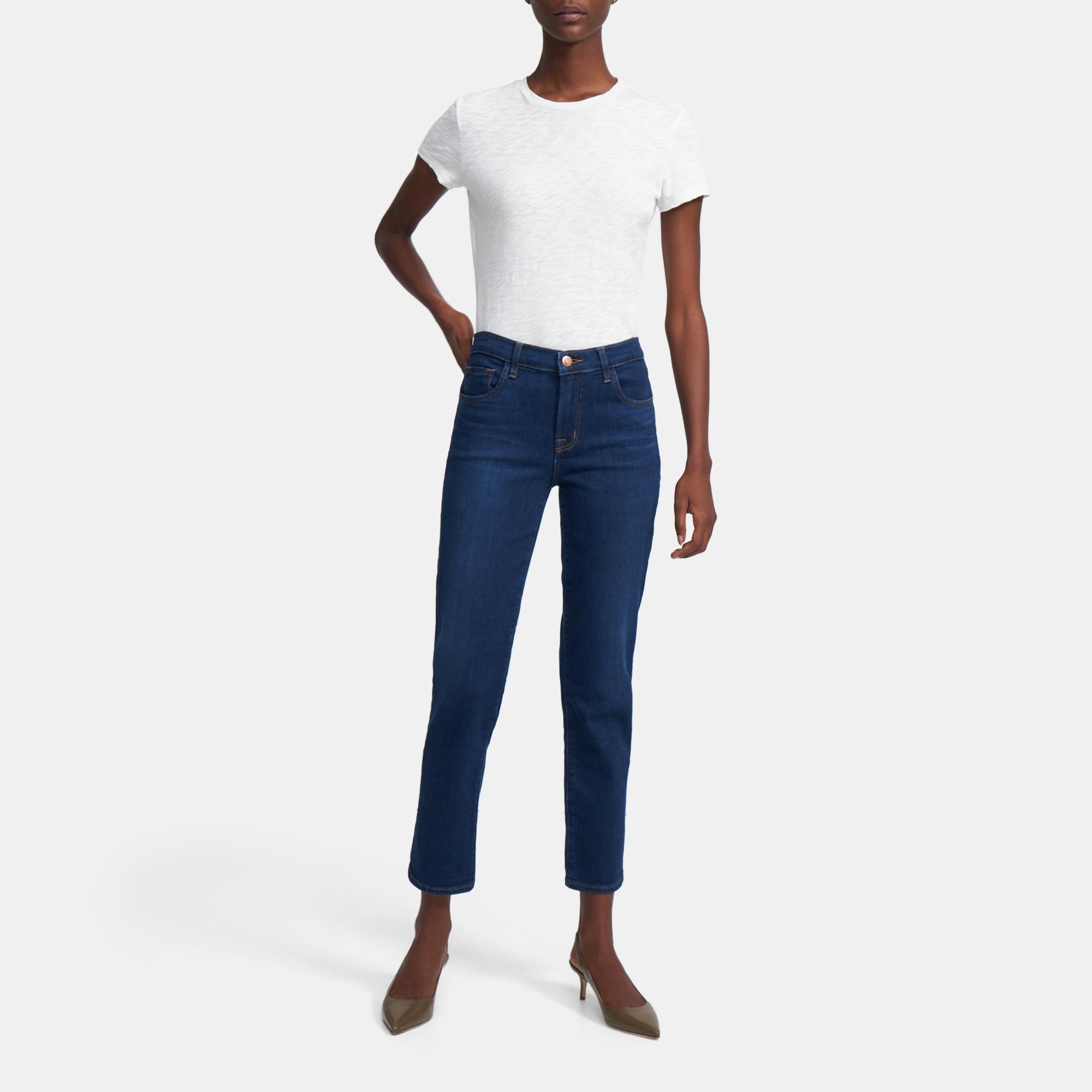 mid rise straight jean