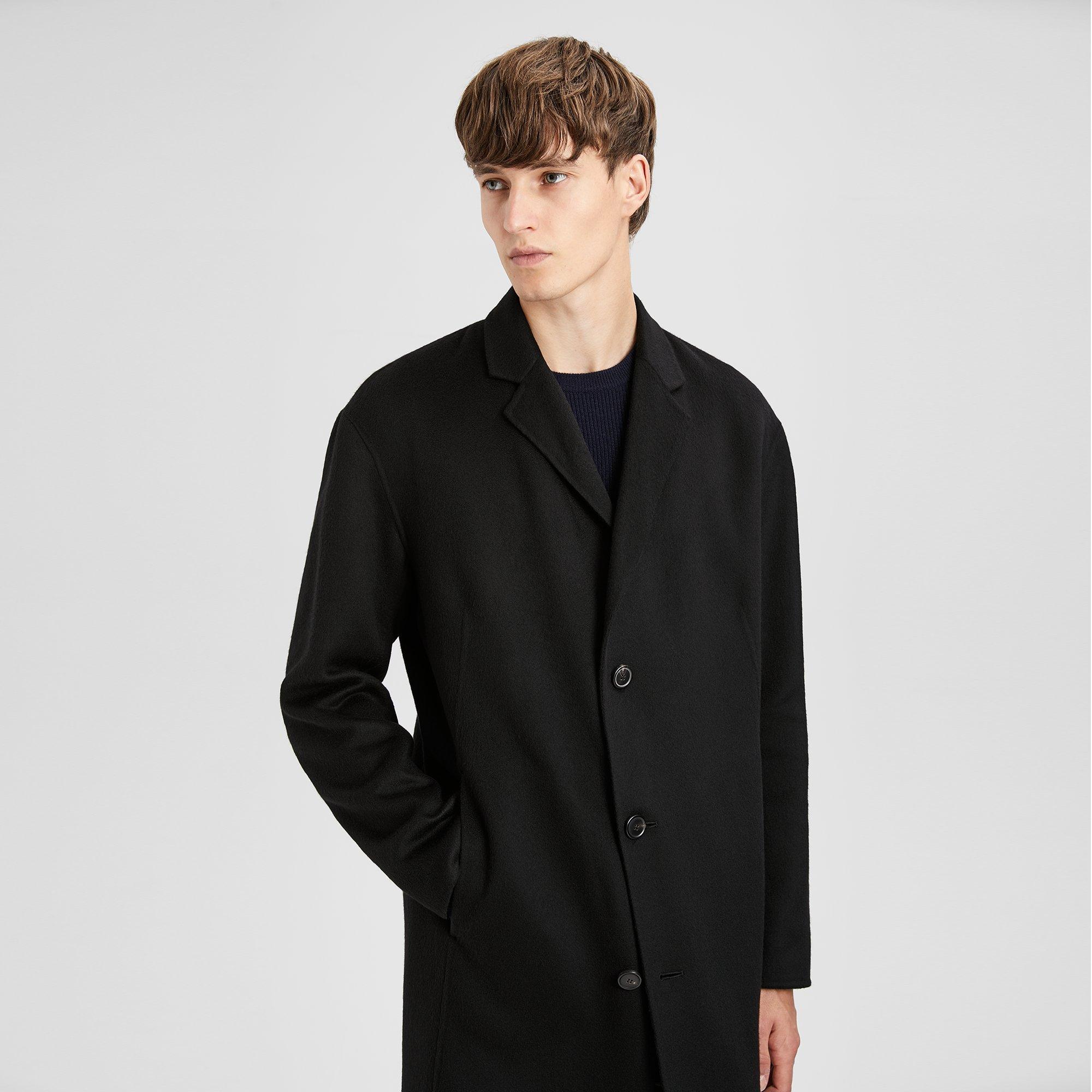 theory double faced cashmere coat