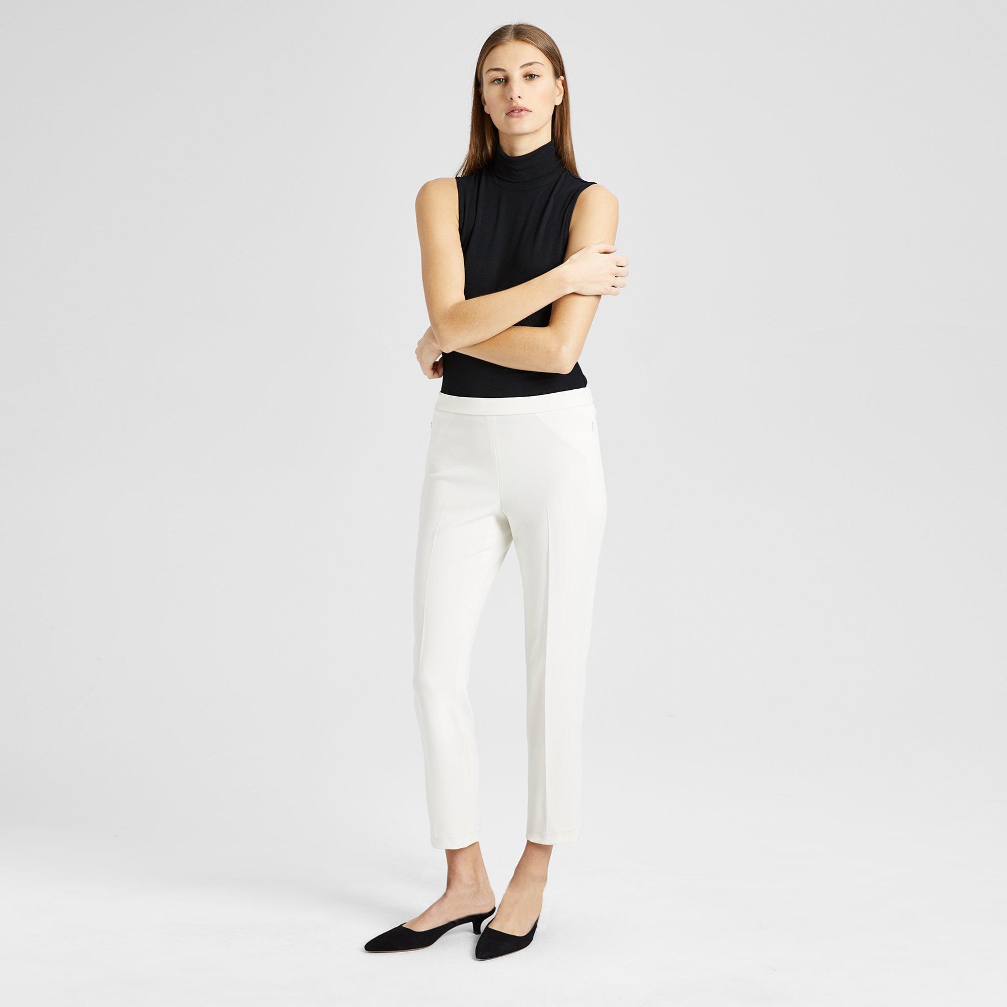 Crepe Basic Pull-On Pant