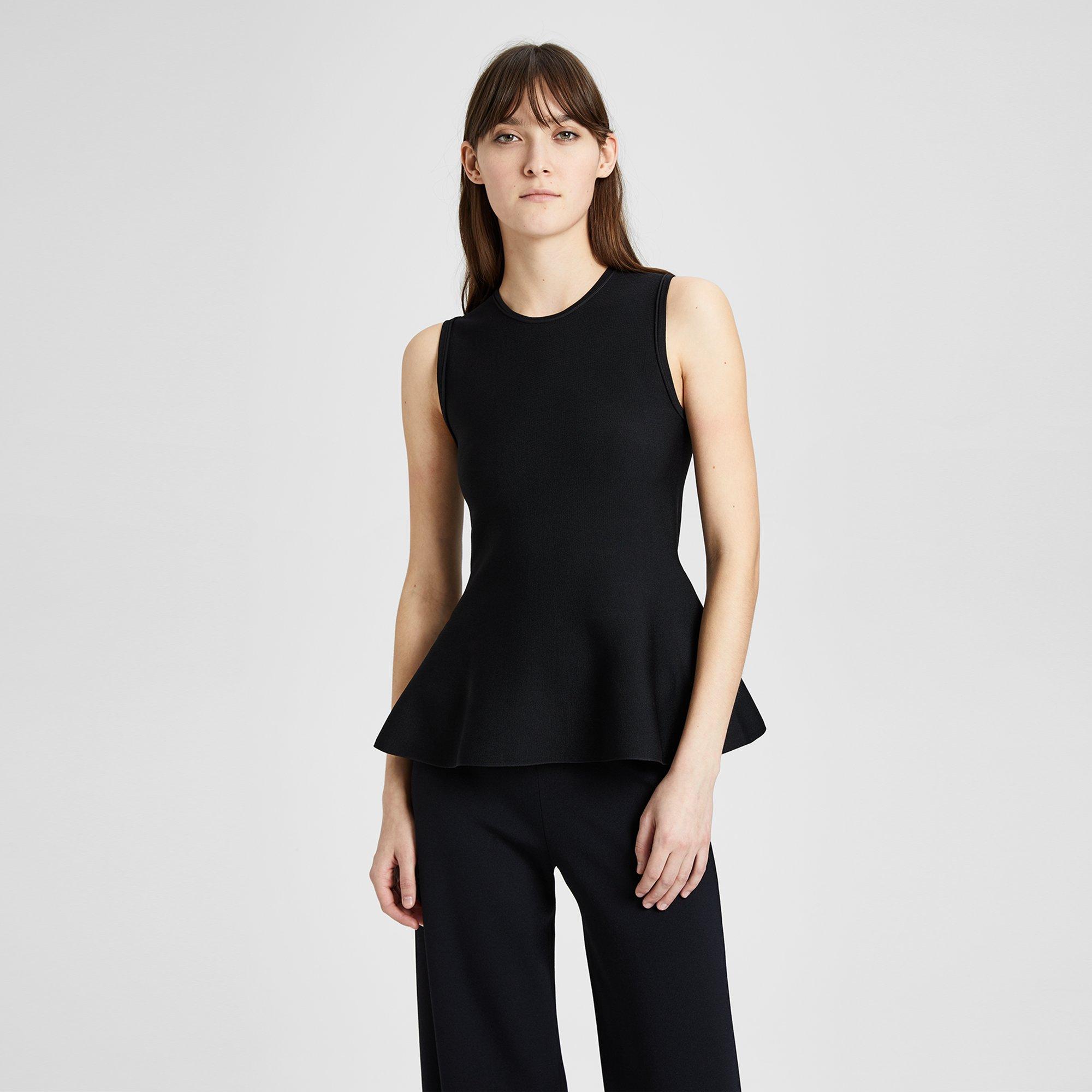 theory classic peplum top