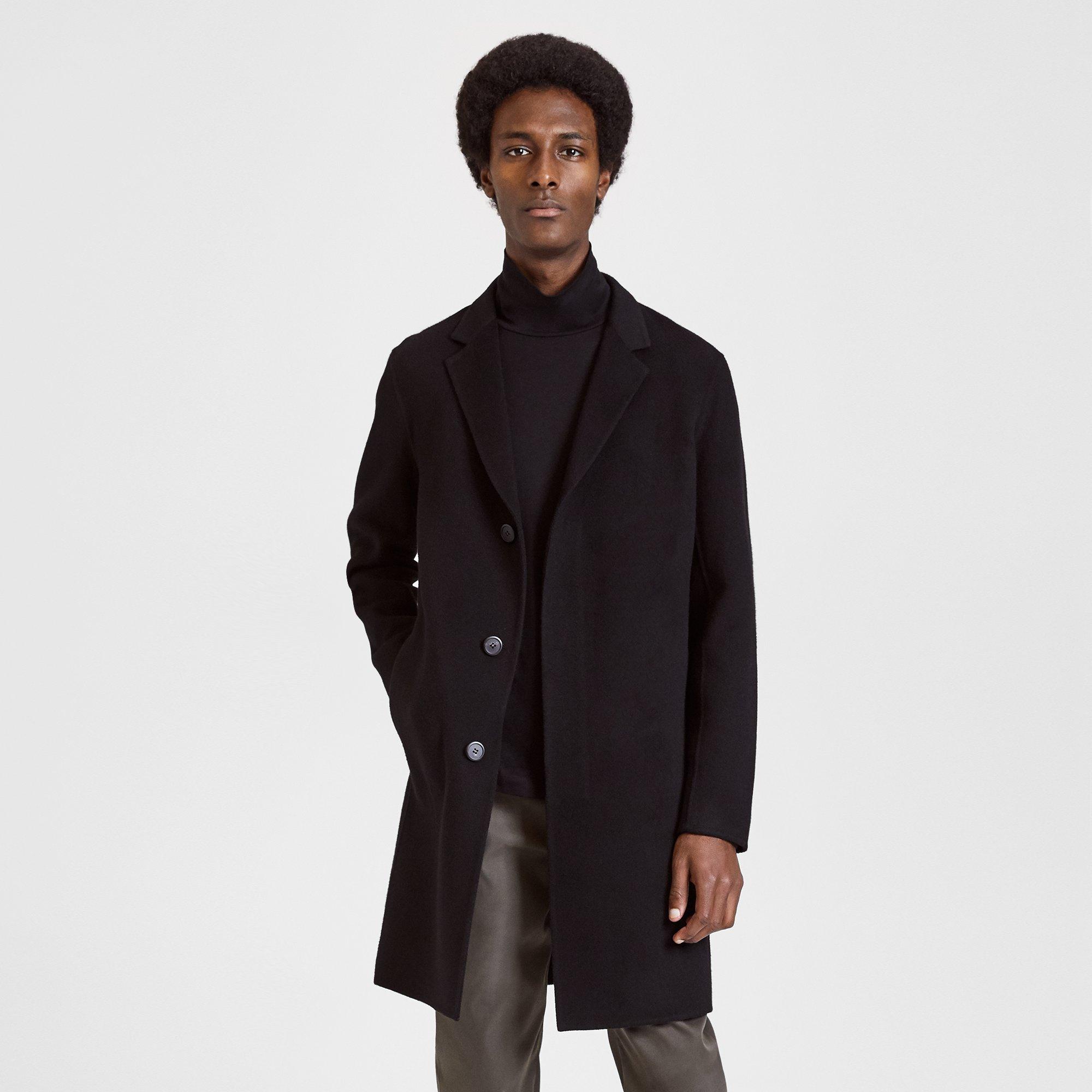theory double faced cashmere coat