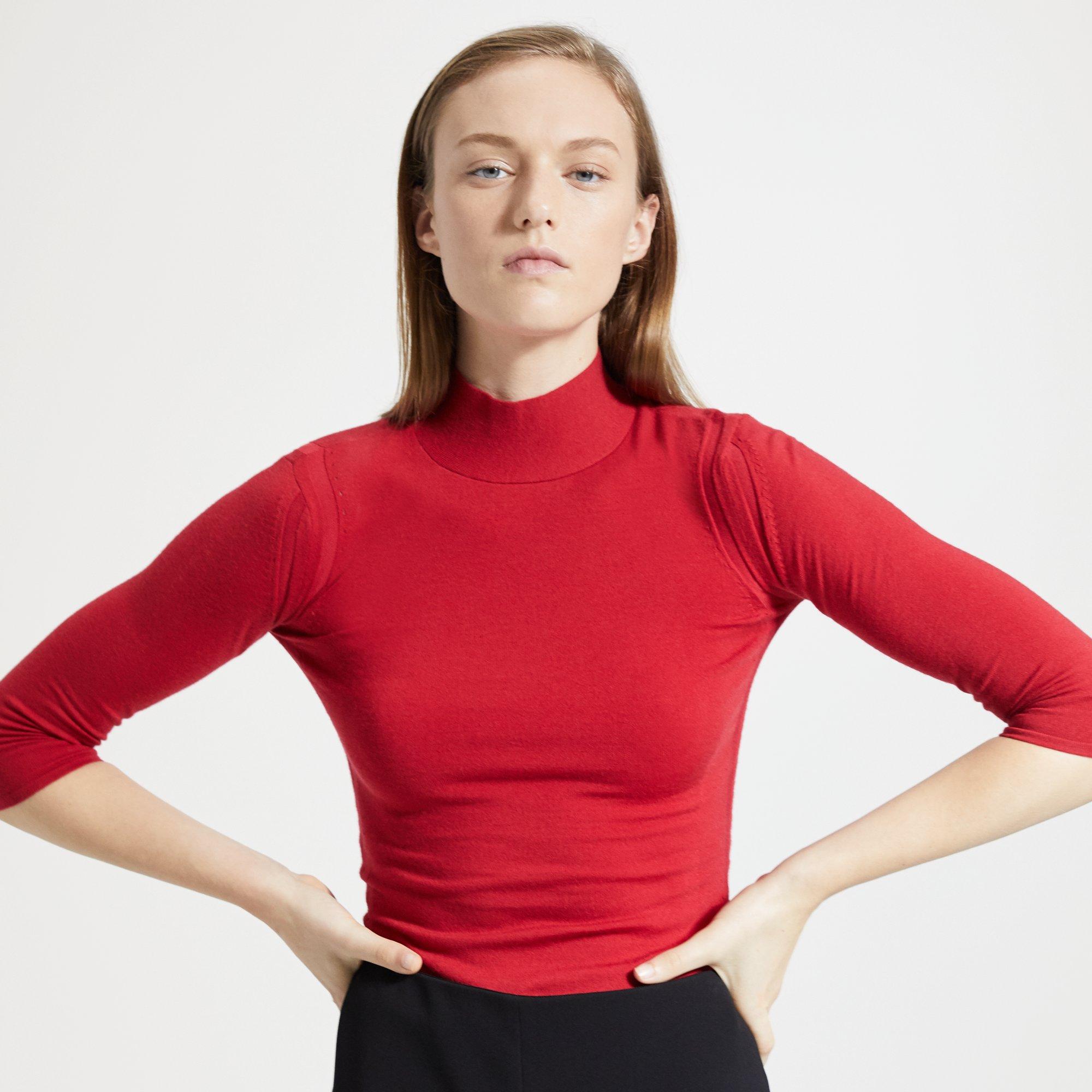 fitted turtleneck