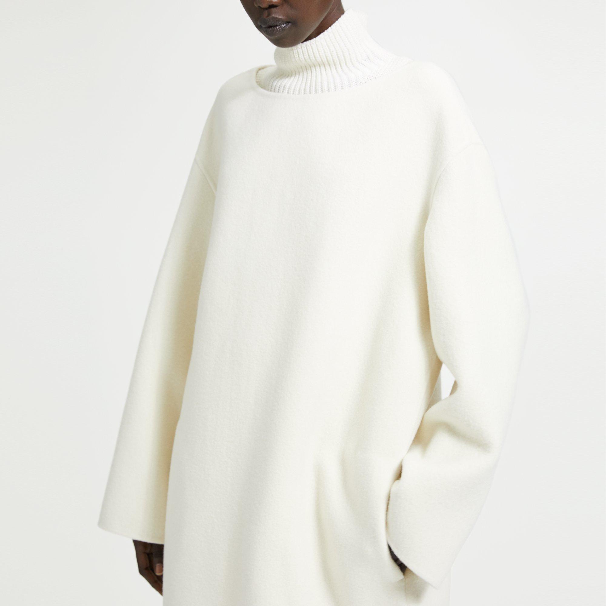 Wool-Cashmere Long-Sleeve Tunic