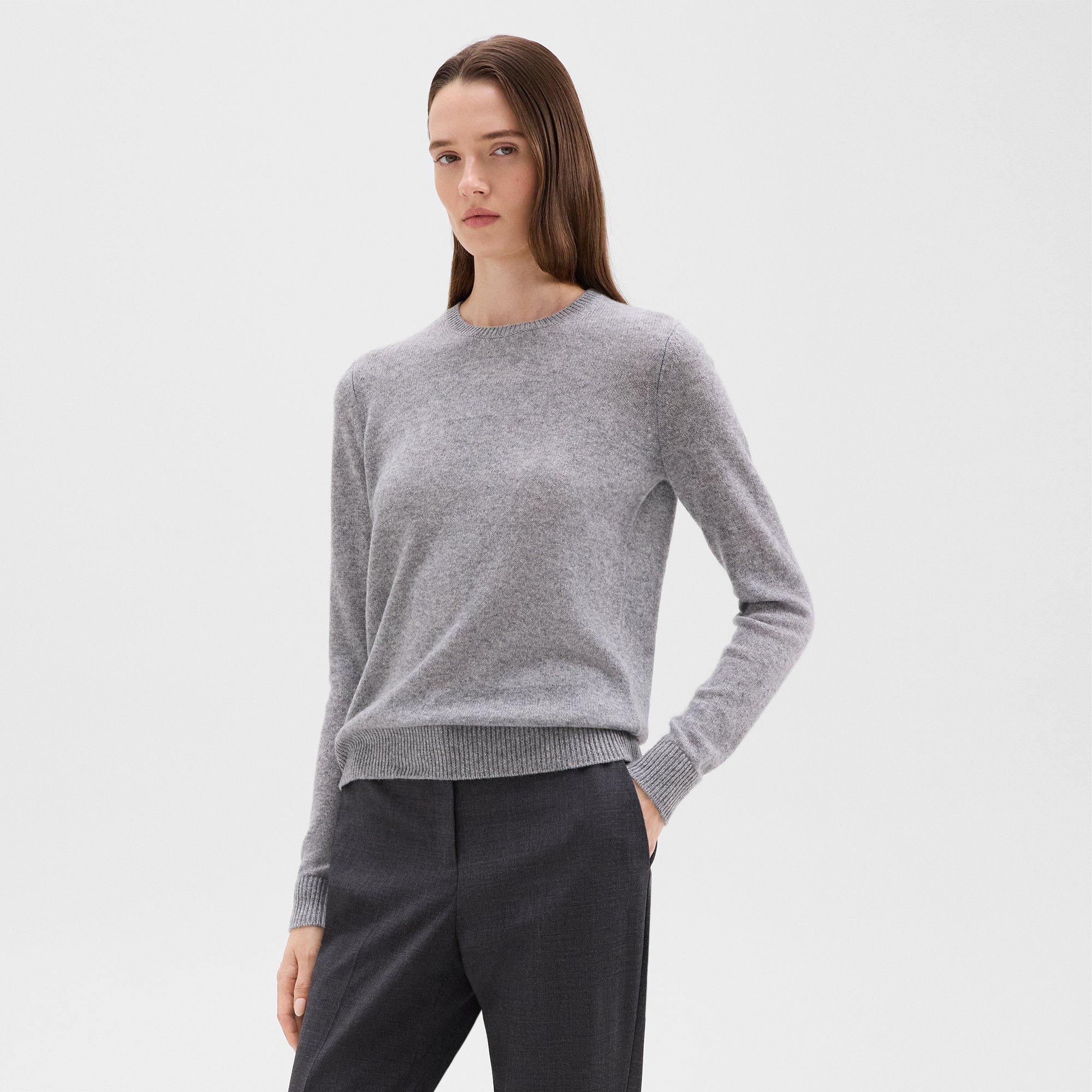 women gray sweater