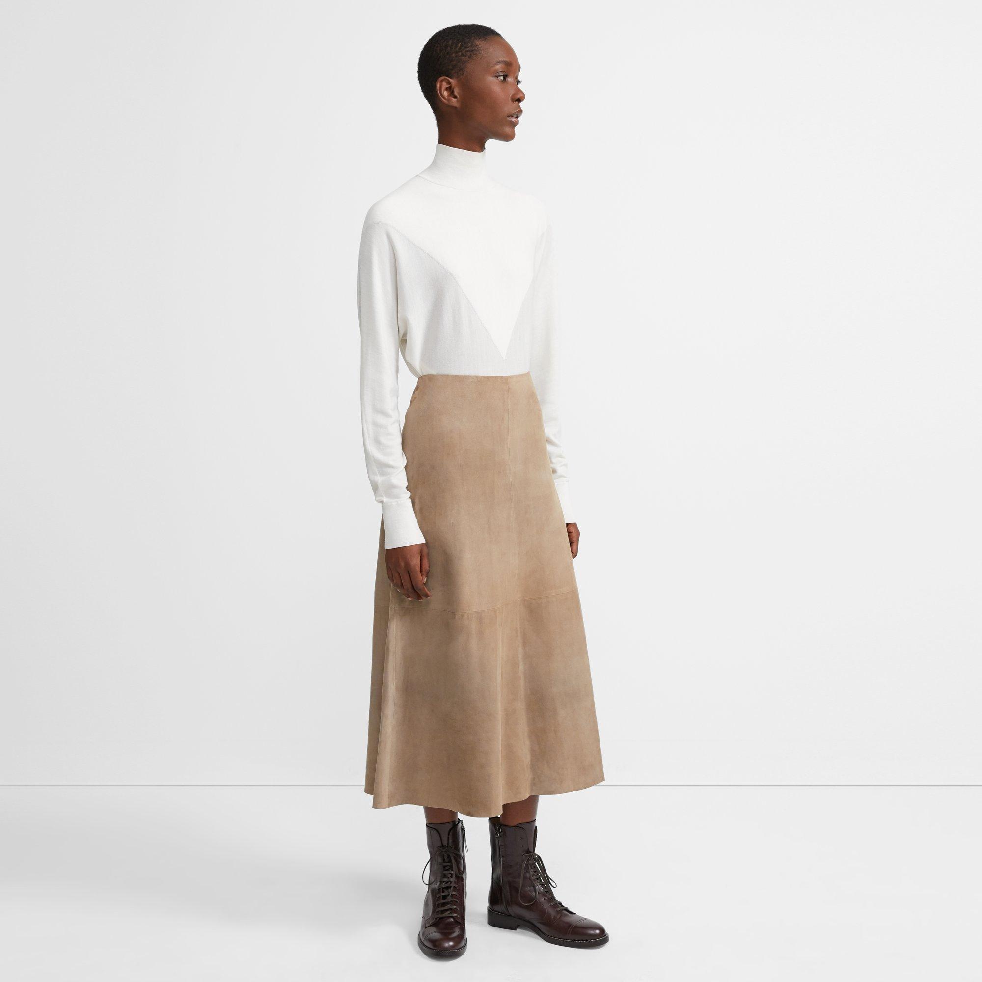 Suede Volume Skirt