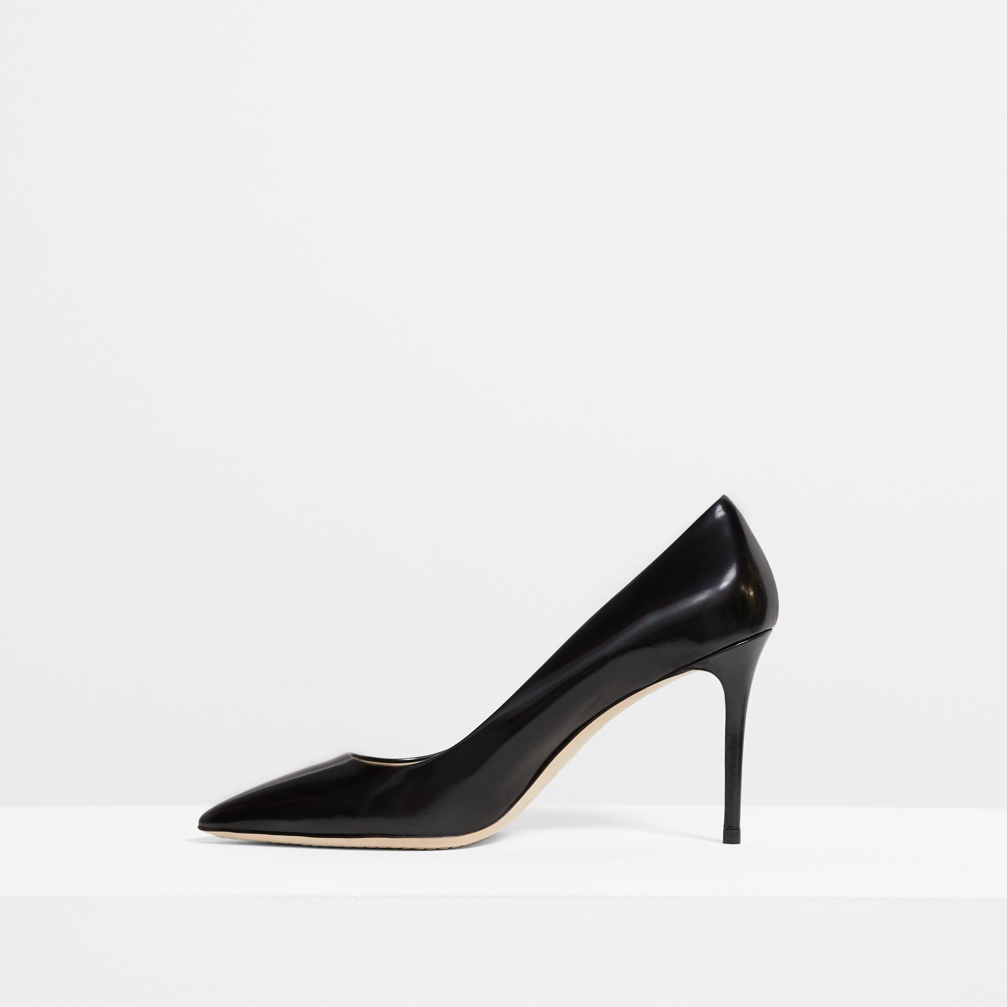 Brushed Leather City 85 Pump | Theory