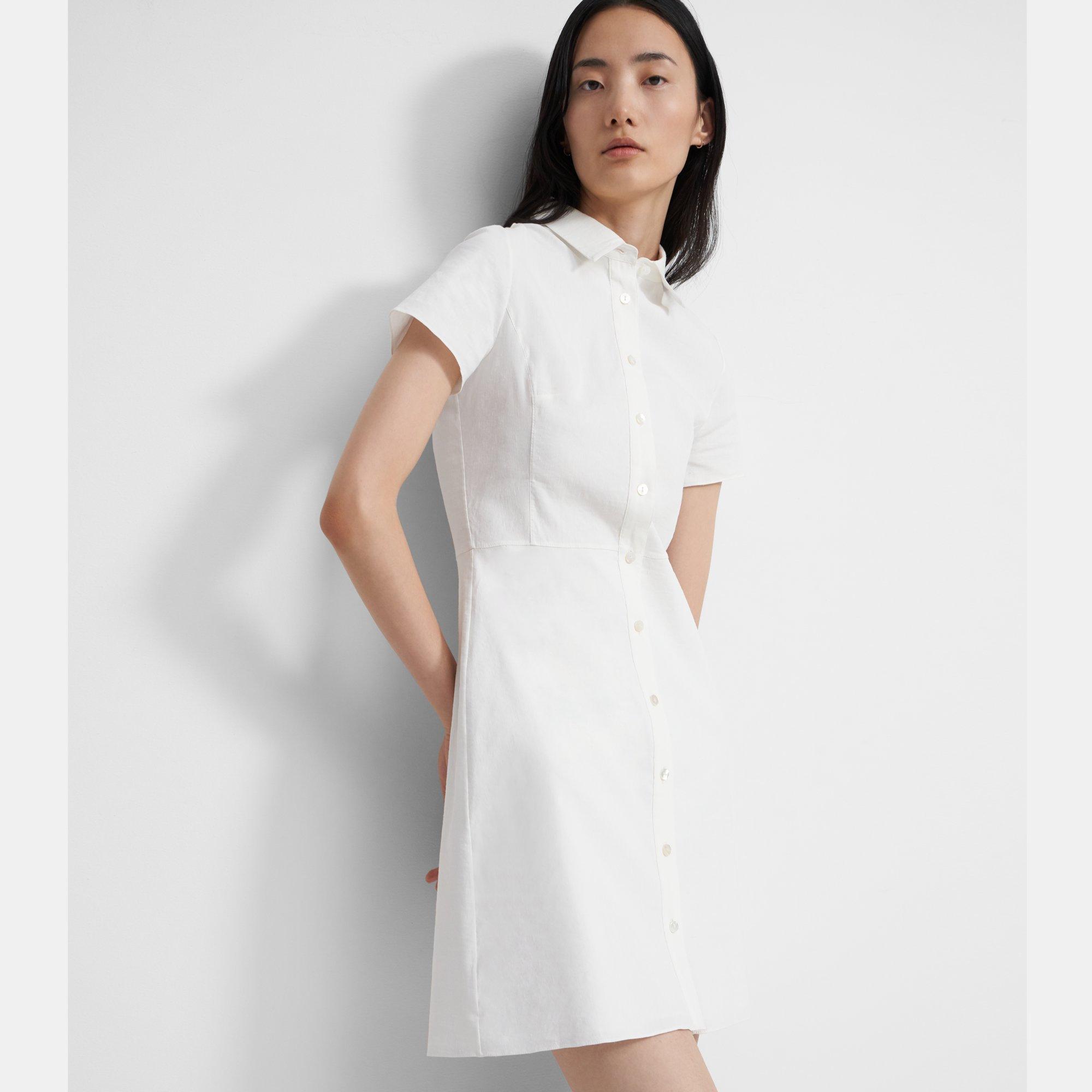 Good Linen Shirtdress | Theory