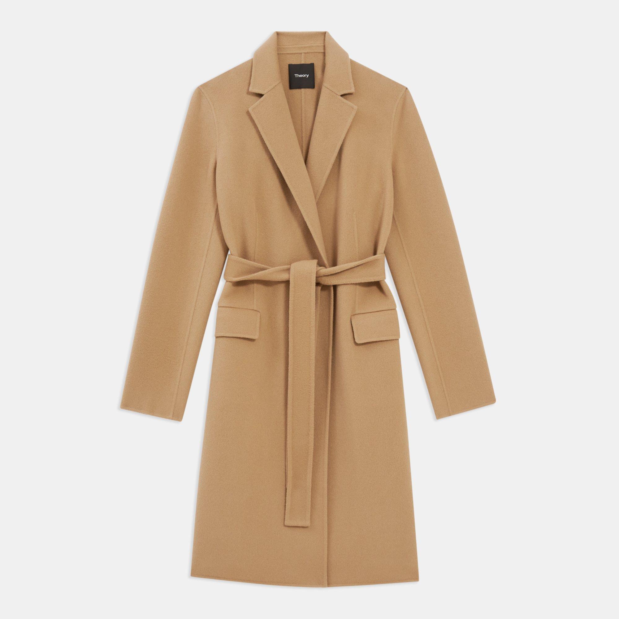 theory double faced cashmere coat