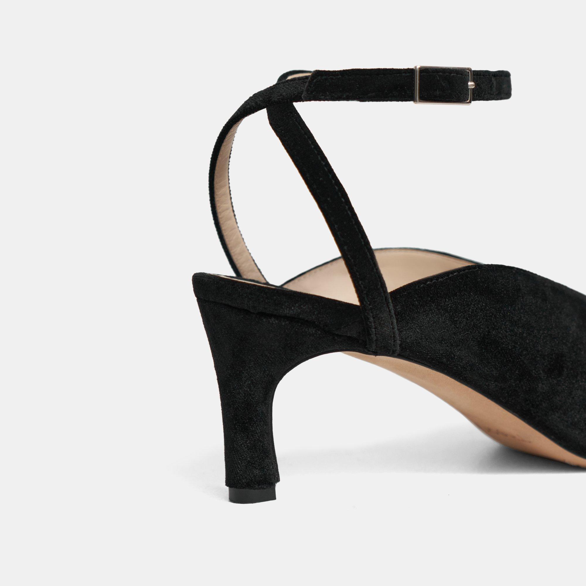 tied together embellished heels