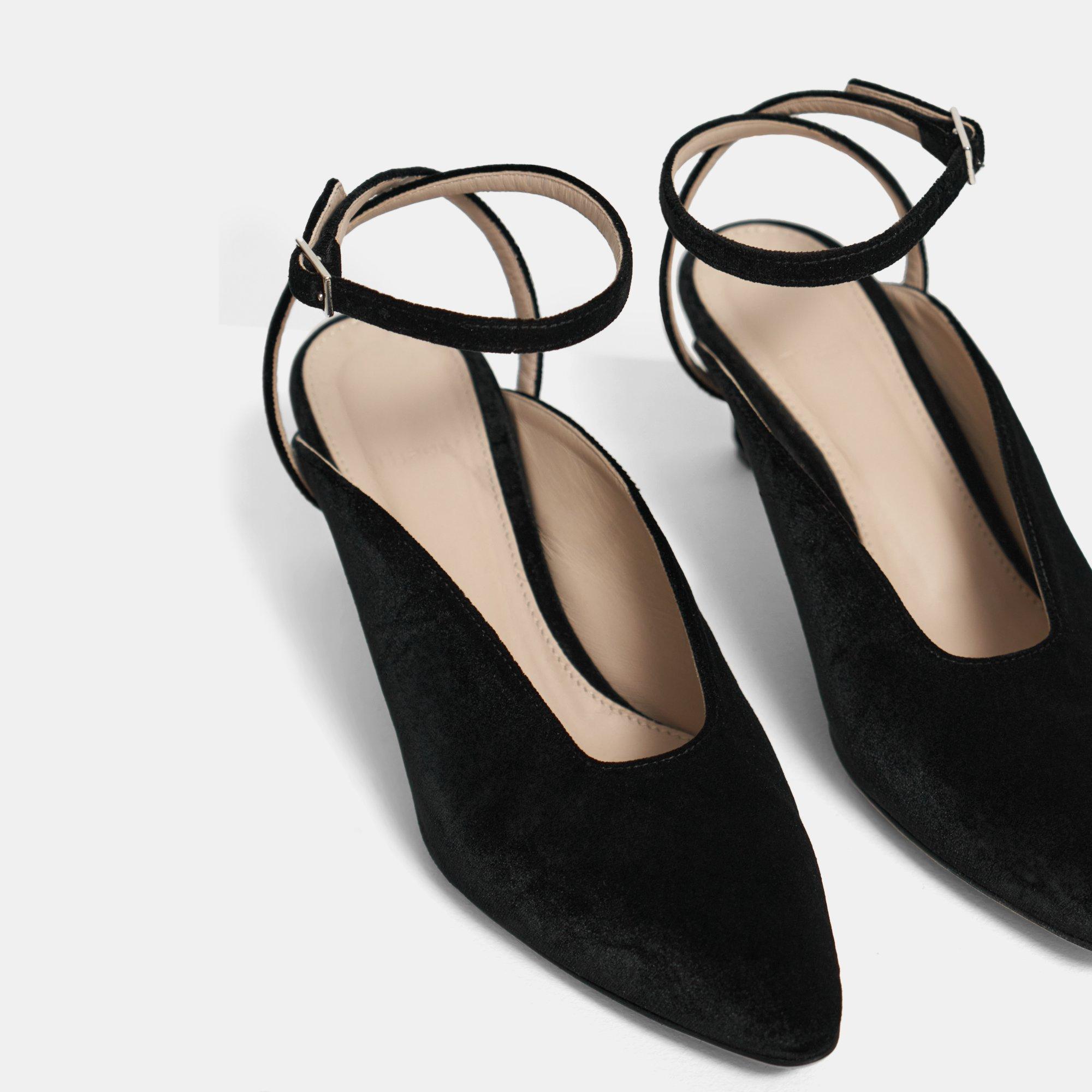 tied together embellished heels