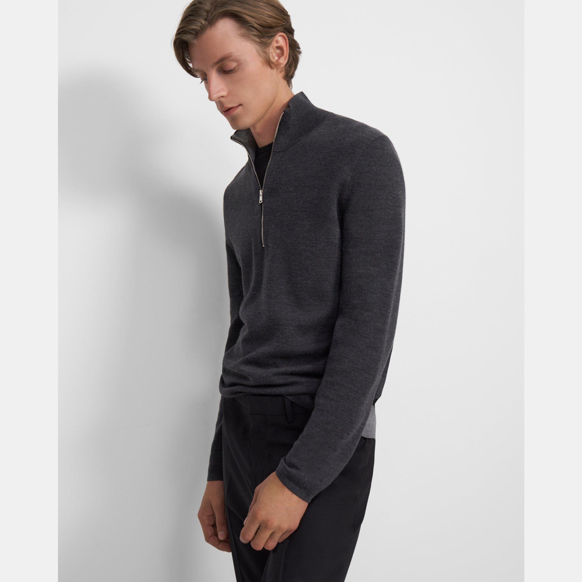 merino wool quarter zip