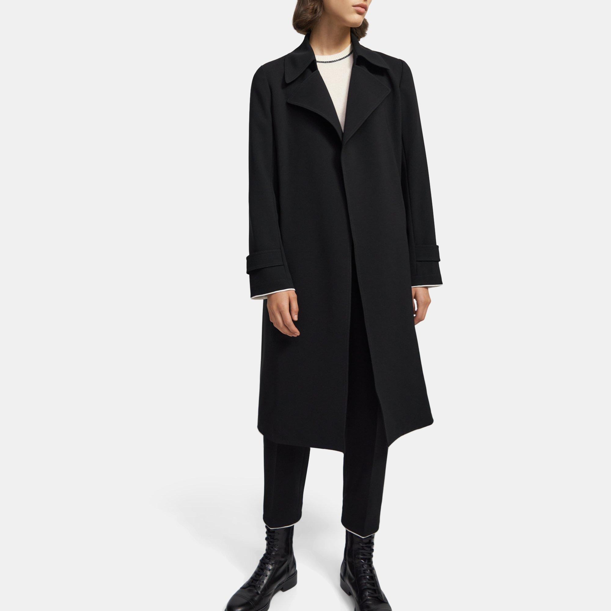 theory oaklane trench coat