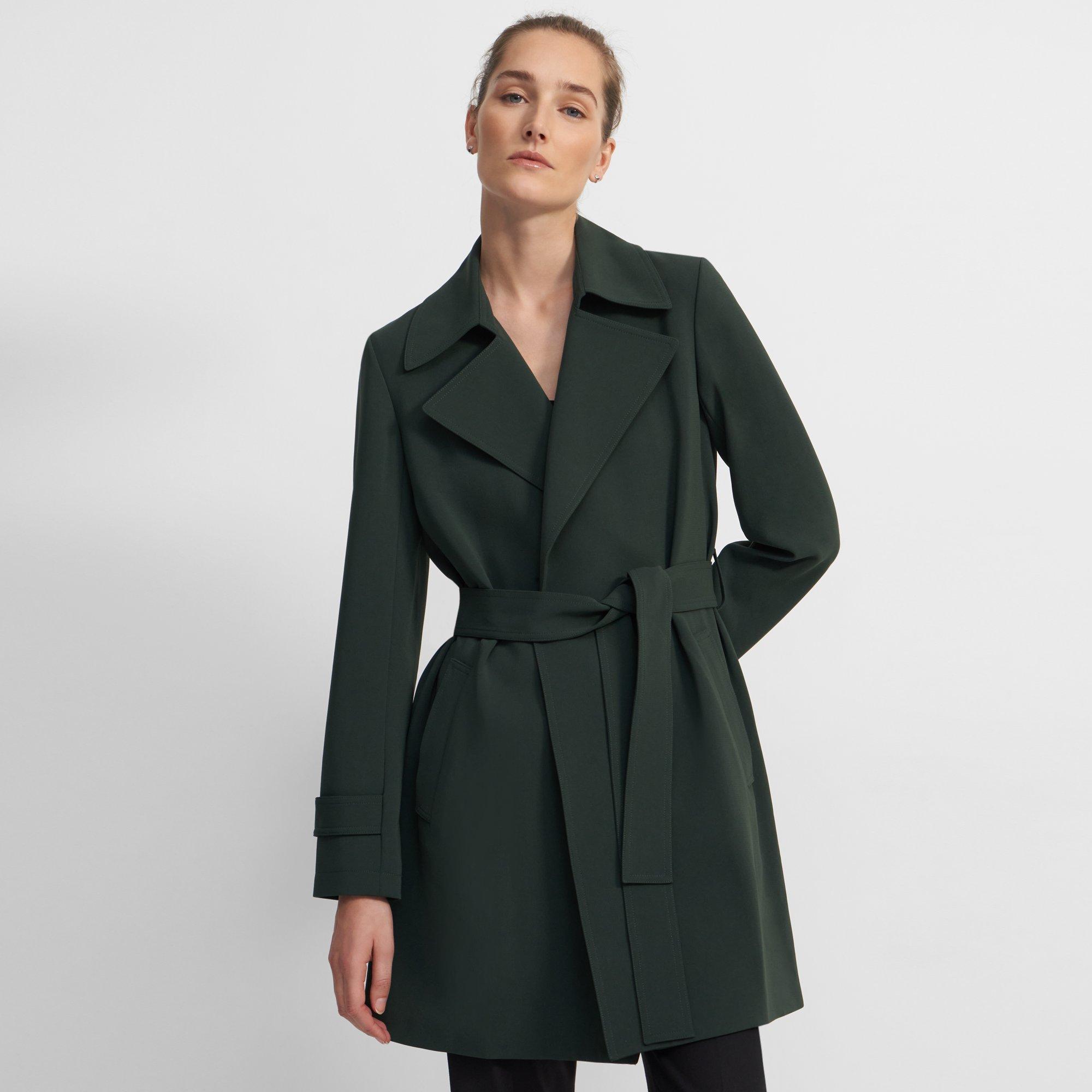 theory oaklane trench coat