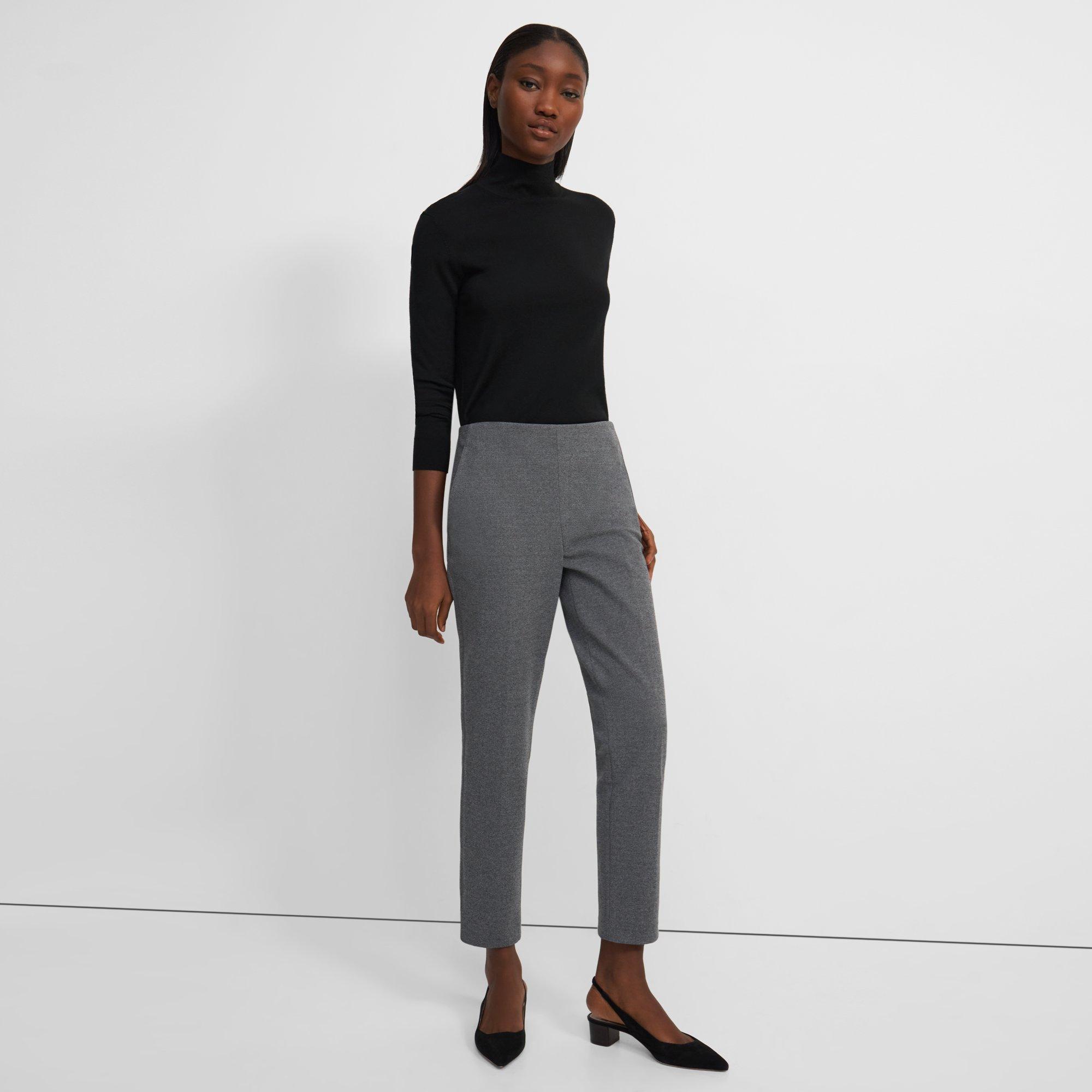 side zip ponte pants