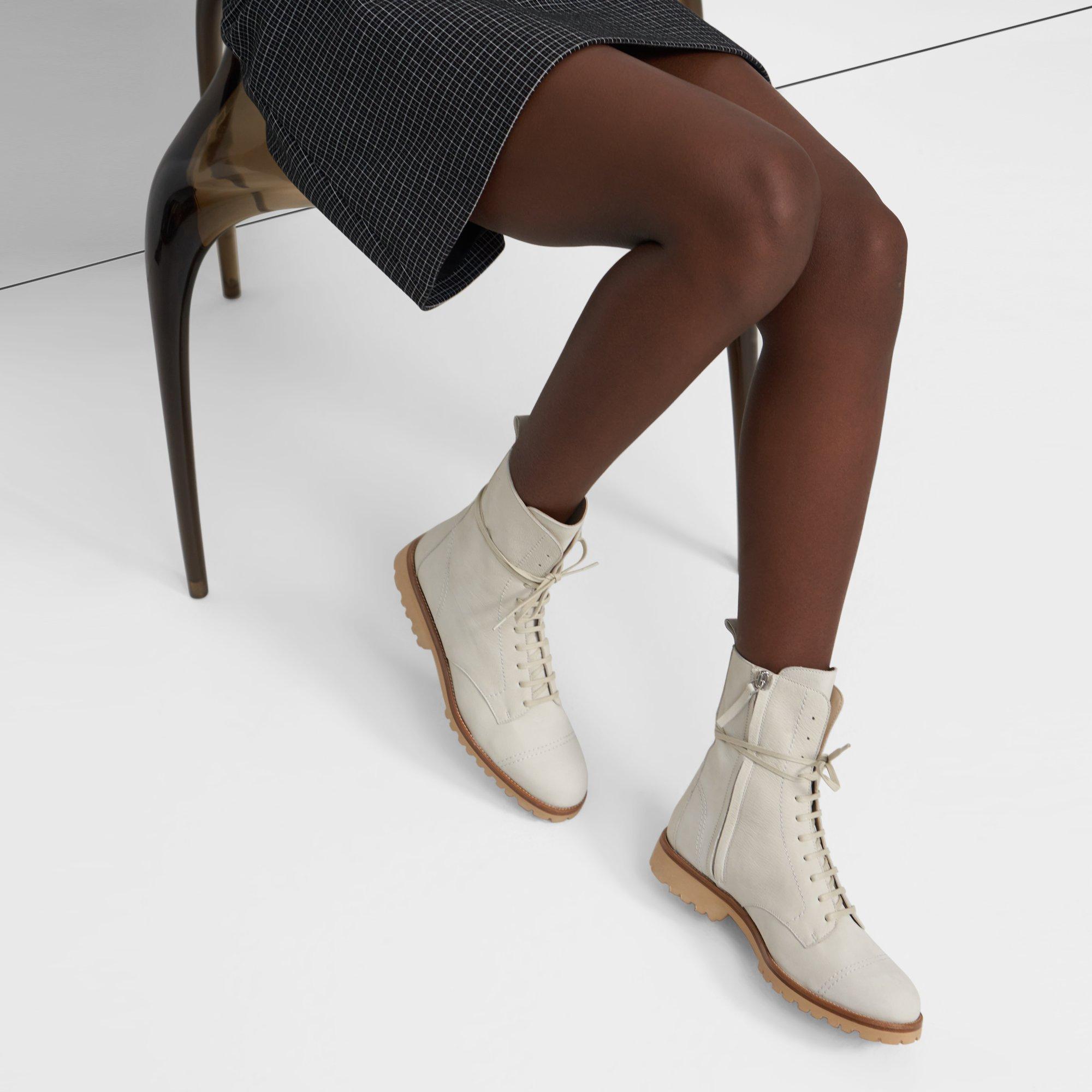 theory lace up boots
