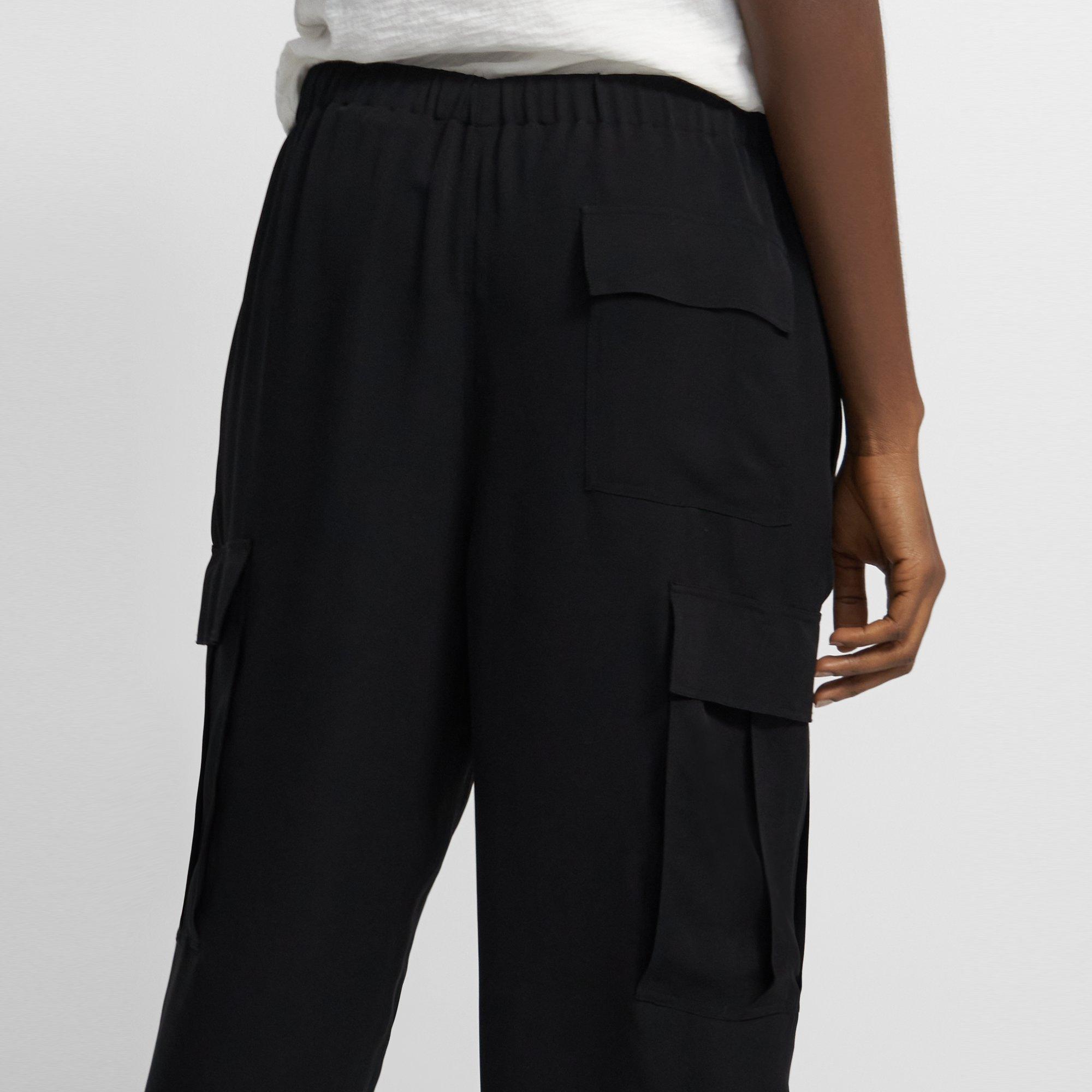 theory silk cortlandt pants