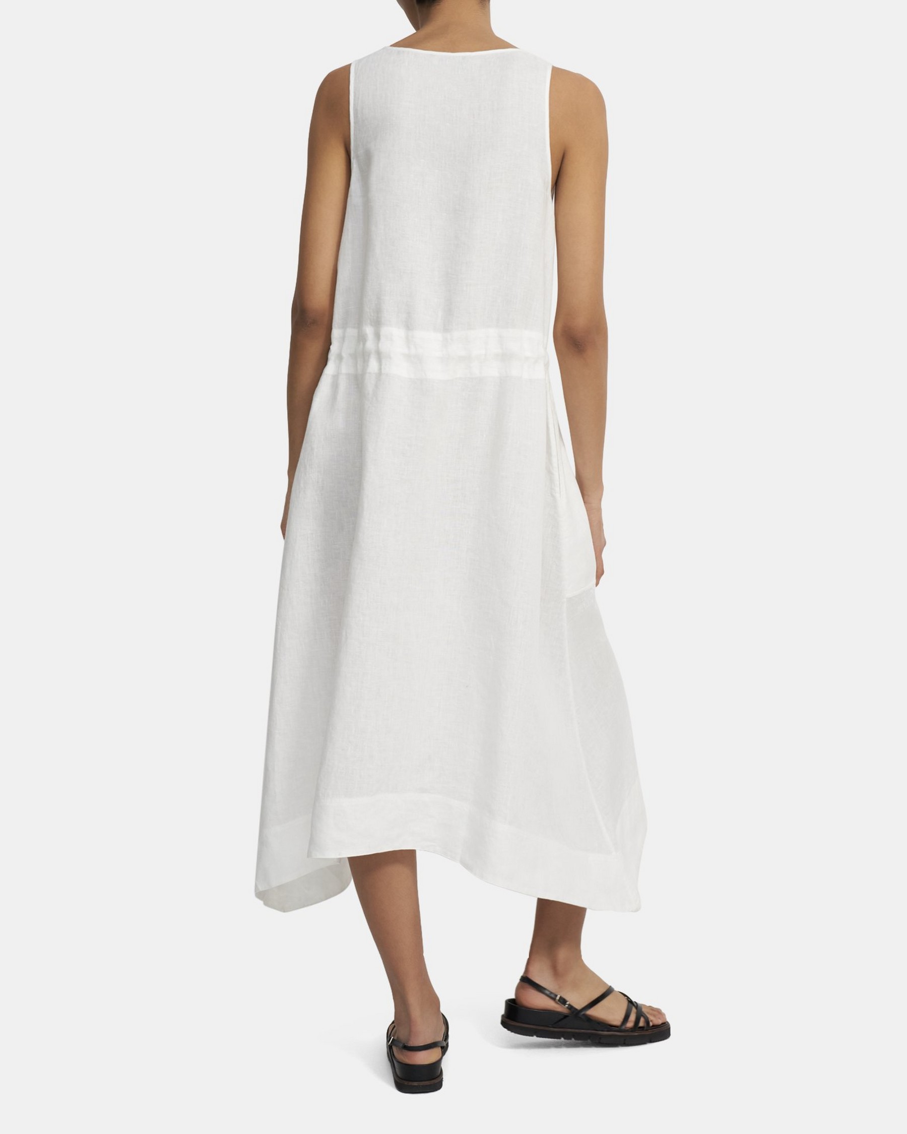 theory.com | Handkerchief Dress in Spring Linen